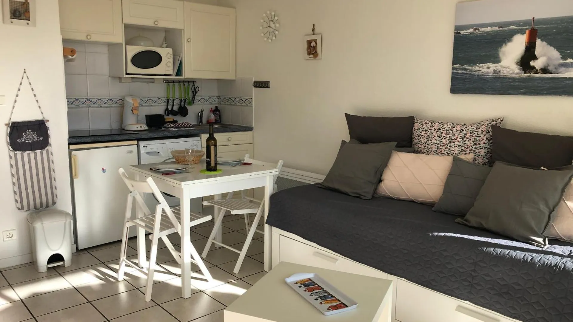 Studio Cabine Mega Cosy Bord De Mer - Terrasse Apartment Quiberon France